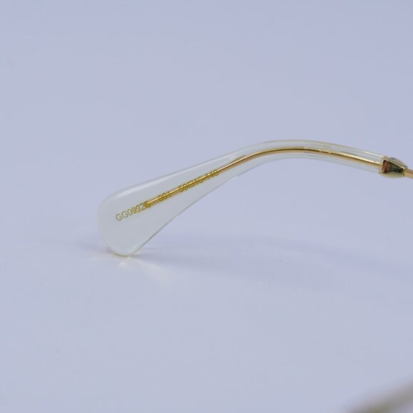 Gucci GG0992S 001 Sunglasses Gold Square Frame, Light Yellow Lenses - Picture 7 of 11